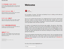 Tablet Screenshot of helpbabybirds.ca
